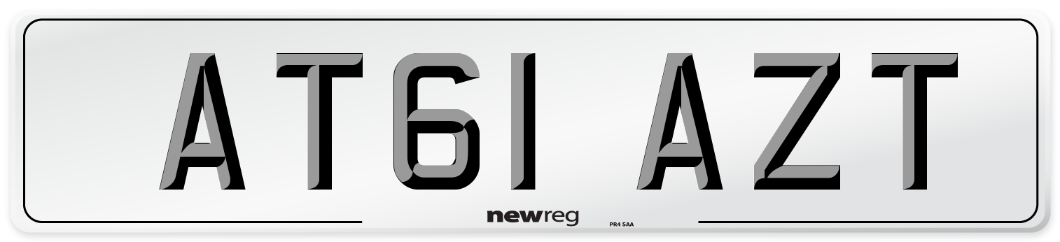 AT61 AZT Number Plate from New Reg